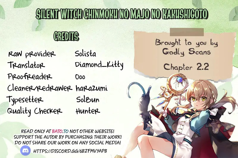 Secrets of the Silent Witch Chapter 2-2 - Page 2 - Secrets of the Silent Witch manga Chapter 2-2